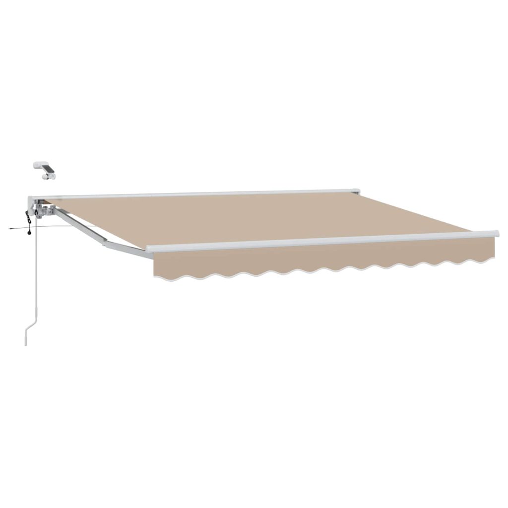 Sähkökäyttöinen Vedettävä Varjo Beige 3,5 x 2,5 m