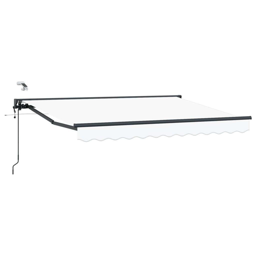 Sähkökäyttöinen Vedettävä Varjo Valkoinen 3,5 x 2,5 m