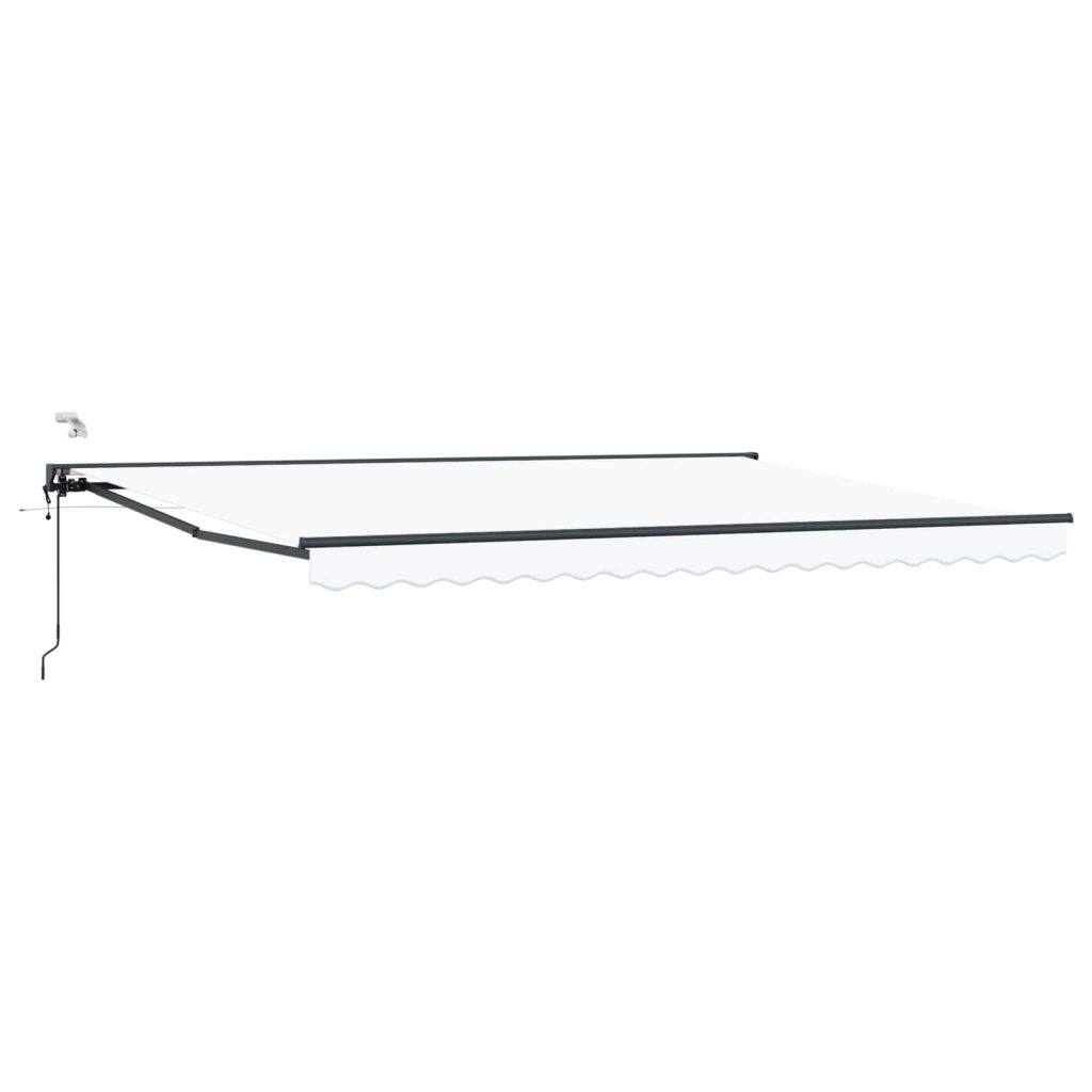 Sähkökäyttöinen Vedettävä Varjo Valkoinen 4,5 × 3,5 m