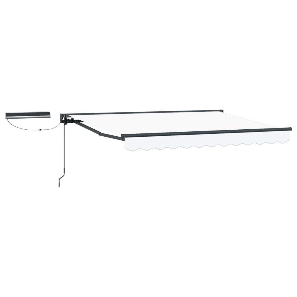Sähkökäyttöinen Vedettävä Varjo Valkoinen 3,5 x 2,5 m