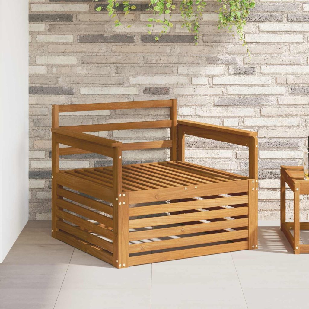 2 Kappale Sohva käsinojilla Tiheä akasiapuu Luonnollinen