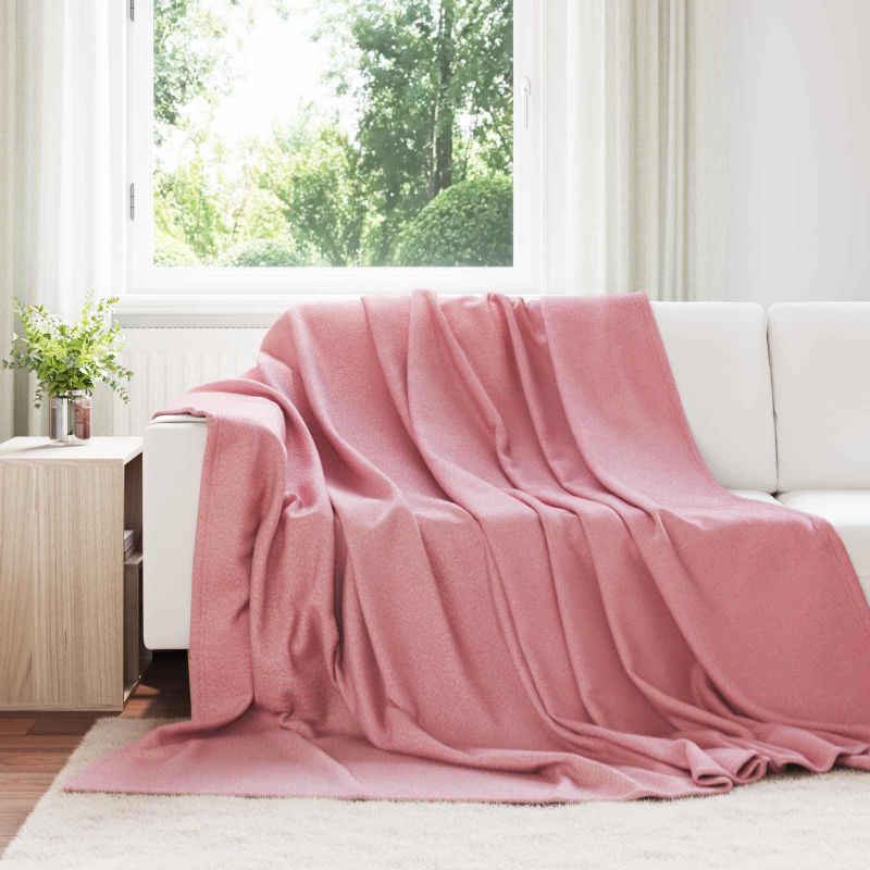 Heittoviltti Pinkki 240 x 220 cm Fleese