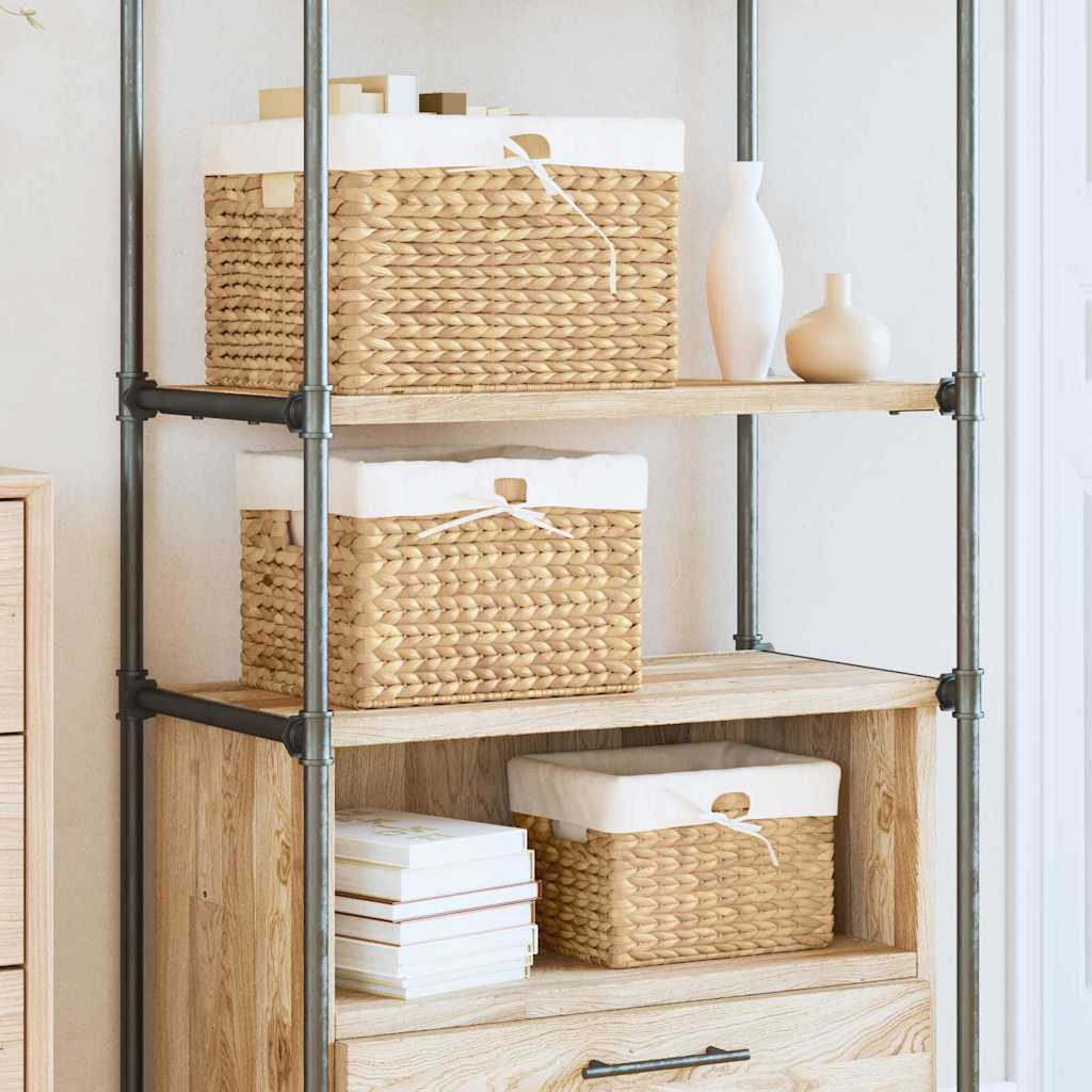 Säilytyskorit 3 pcs Luonnollinen 35 x 30 x 25 cm Vesihyasintti