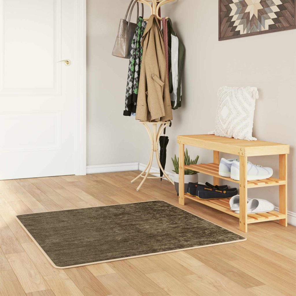 Mattojuoksija MARSA Metsänvihreä 100 x 100 cm Polyesteri ja PVC