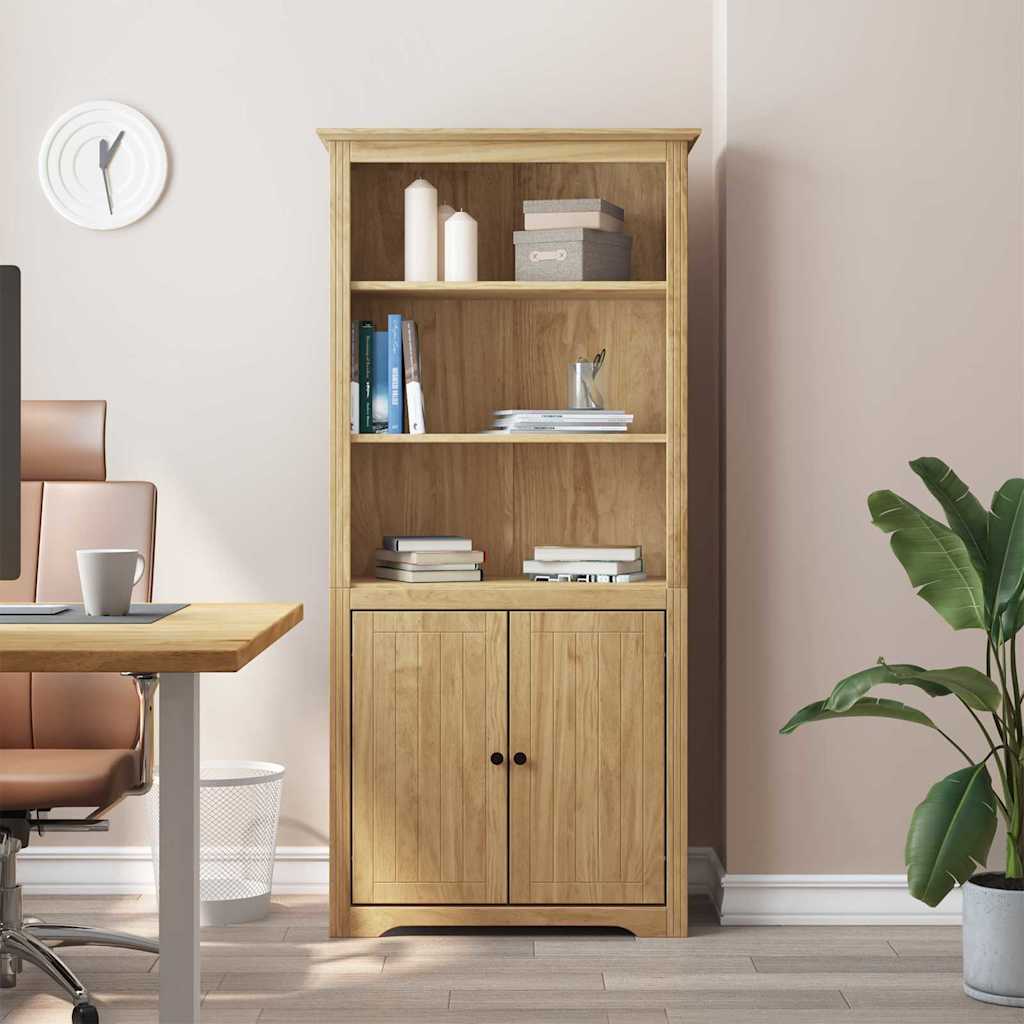 Kirjahylly BODO Hunajaruskea 82 x 40 x 173 cm Tekninen puu