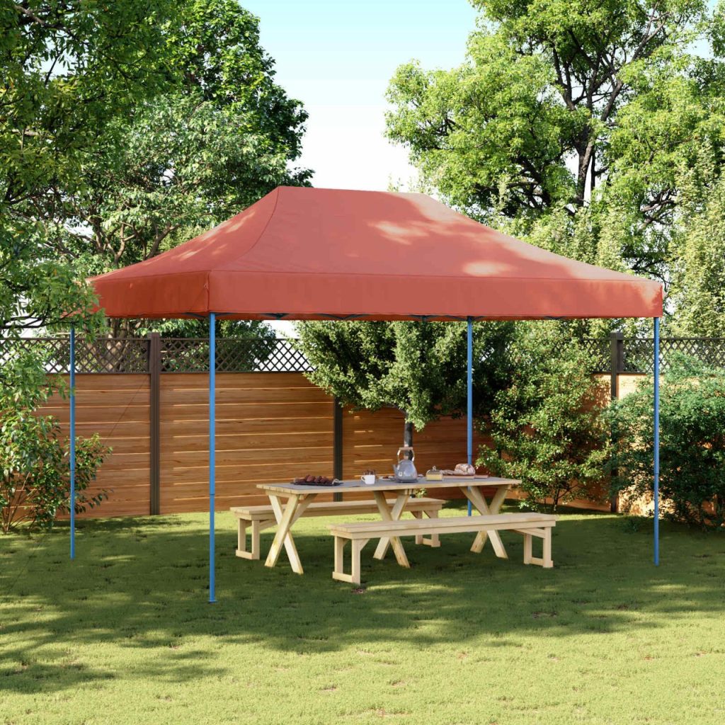 Juhlateltta Terrakotta 279 x 410 x 315 cm Oxford-kangas