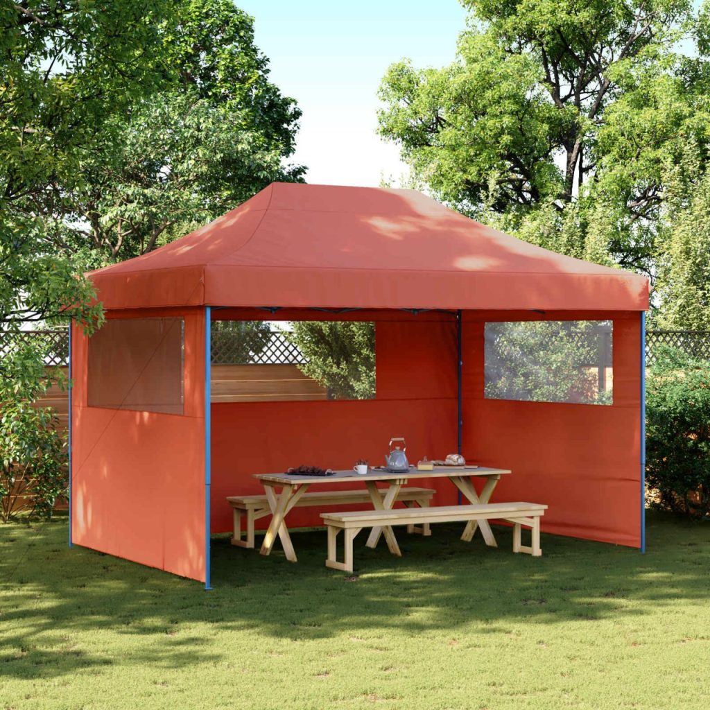 Juhlateltta Terrakotta 279 x 410 x 315 cm Oxford-kangas