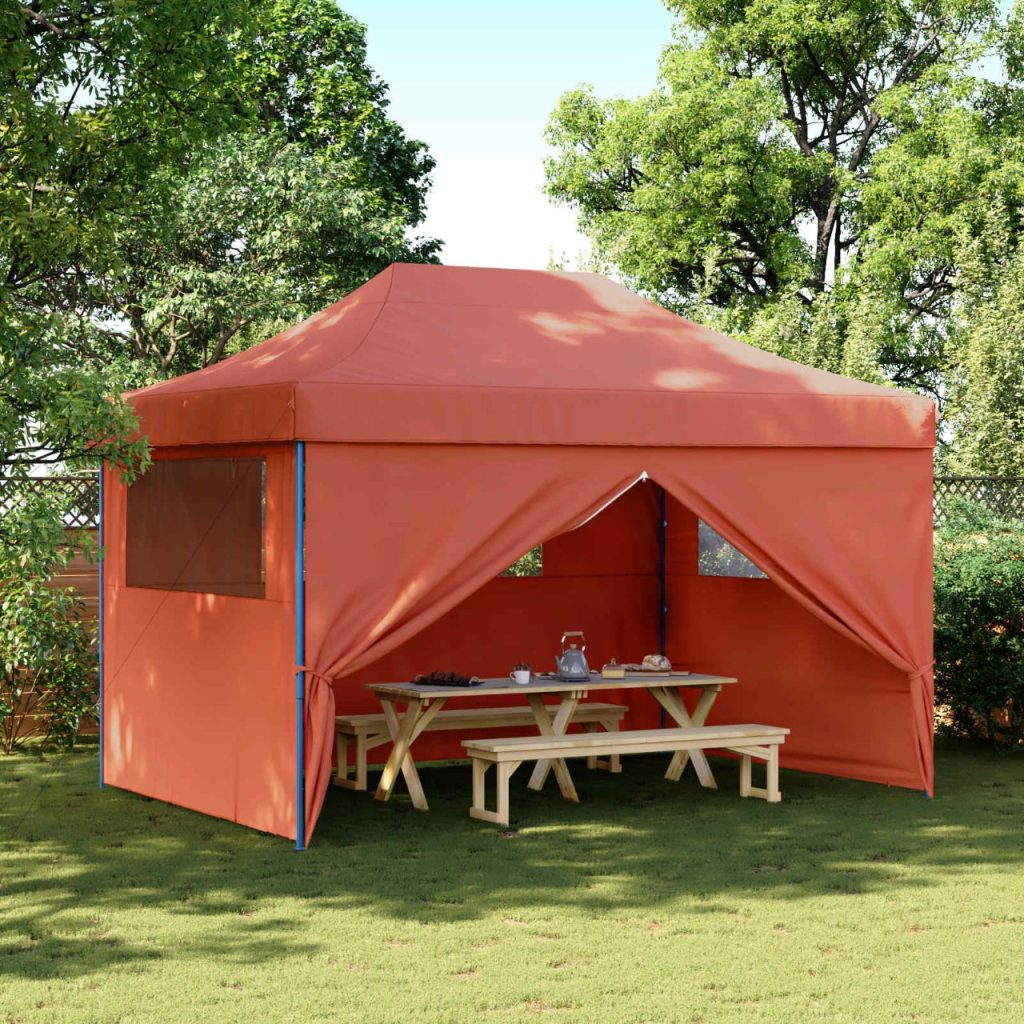 Juhlateltta Terrakotta 279 x 410 x 315 cm Oxford-kangas