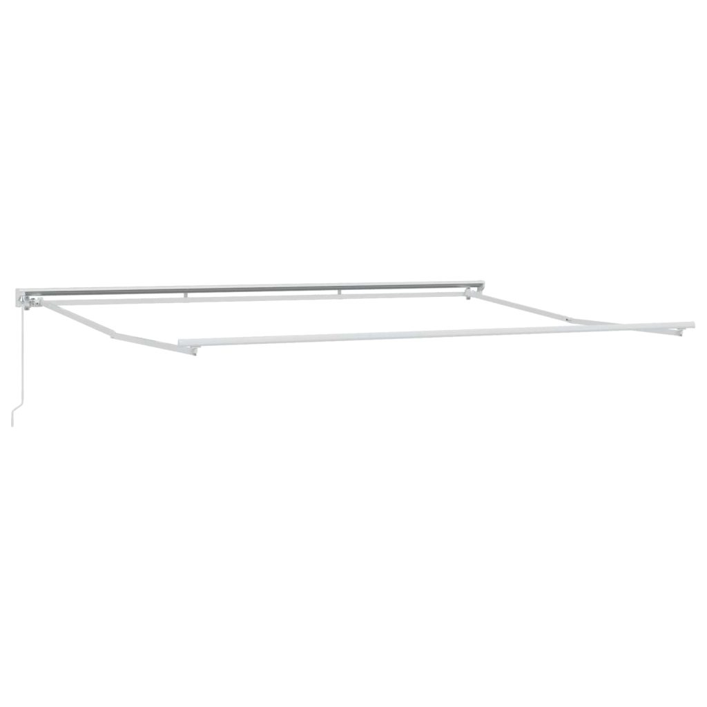 Manuaalinen markiisi-runko Valkoinen 4,5 × 3,5 m Teräs