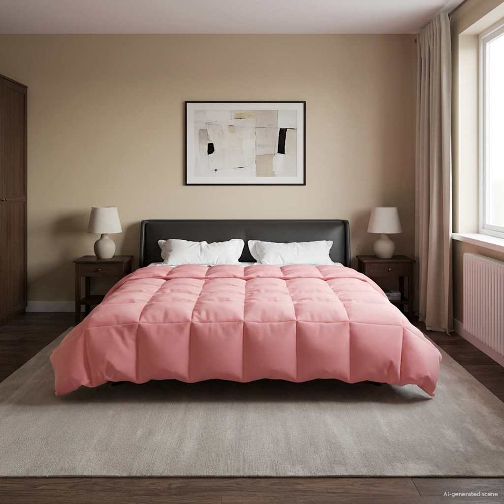 Talvityyny Quiltottu Pinkki 200 x 240 cm Mikrokuitu