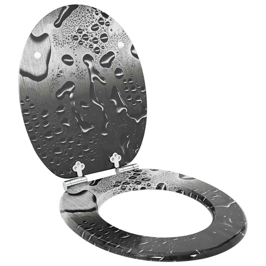 WC-istuin Harmaa 44 x 38 cm MDF-levy