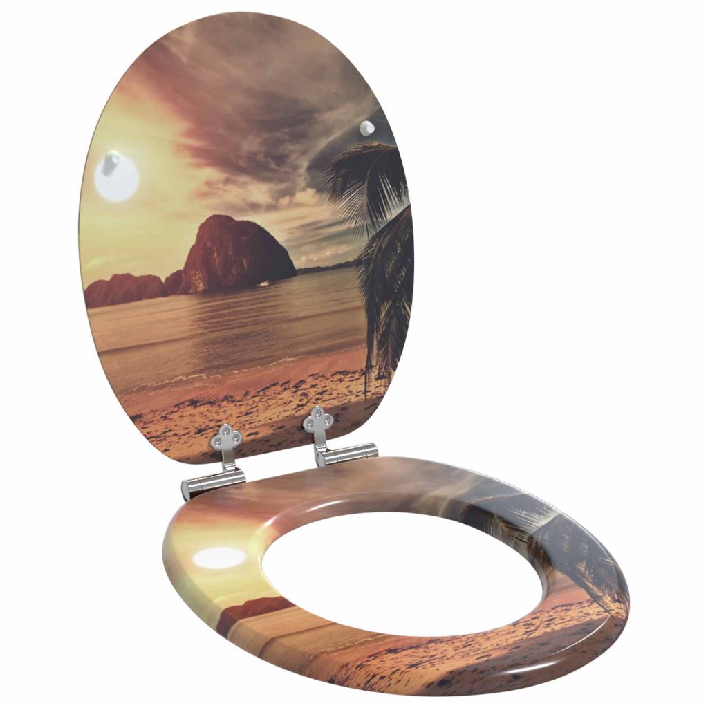 WC-istuin Oranssi 44 x 38 cm MDF-levy