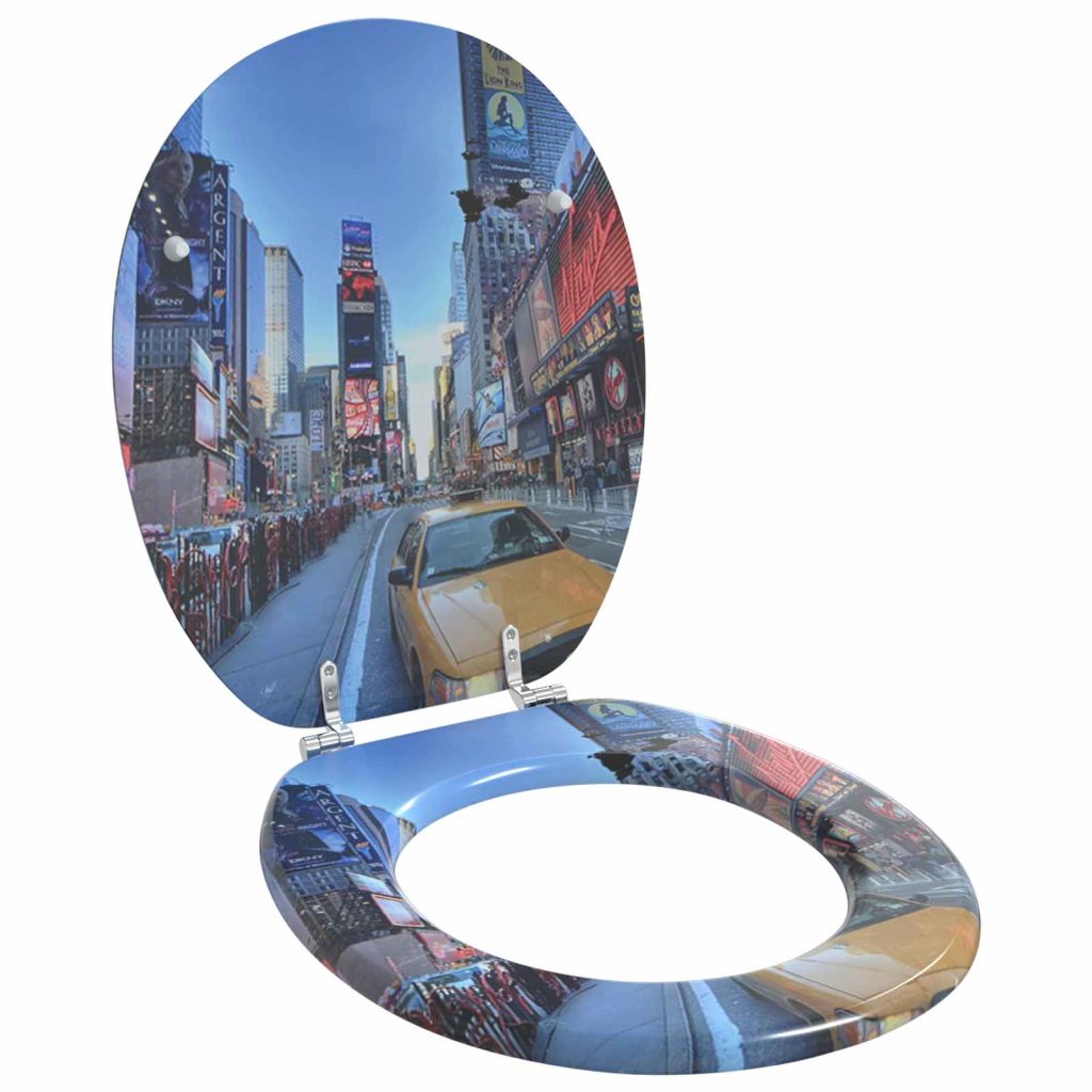 WC-istuin Monivärinen 43,8 x 37,8 cm MDF-levy