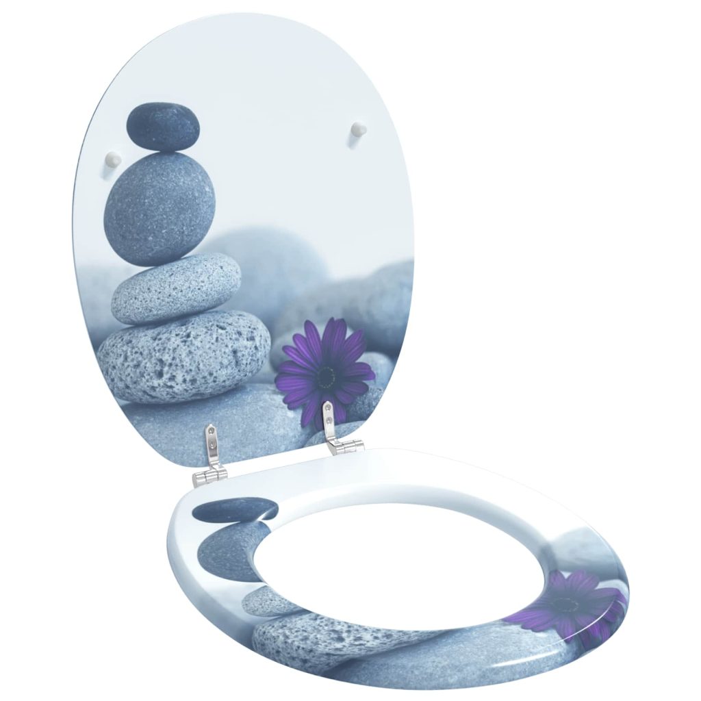 WC-istuin Harmaa 44 x 38 cm MDF-levy