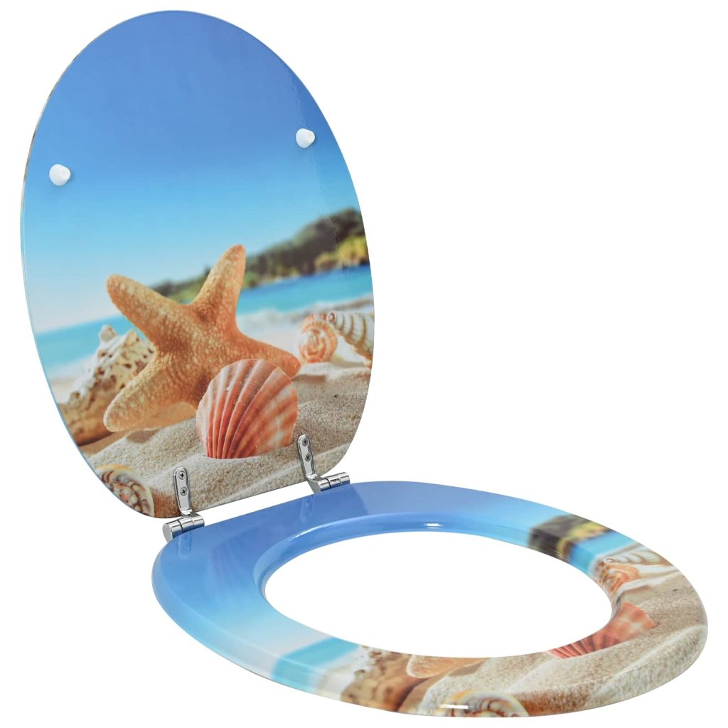 WC-istuin Vaaleansininen 44 x 38 cm MDF-levy