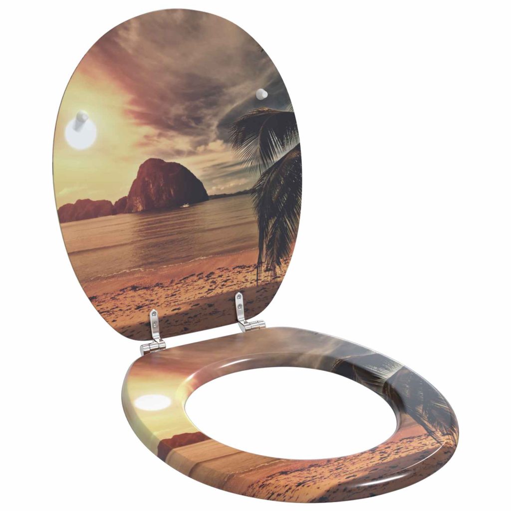 WC-istuin Oranssi 44 x 38 cm MDF-levy