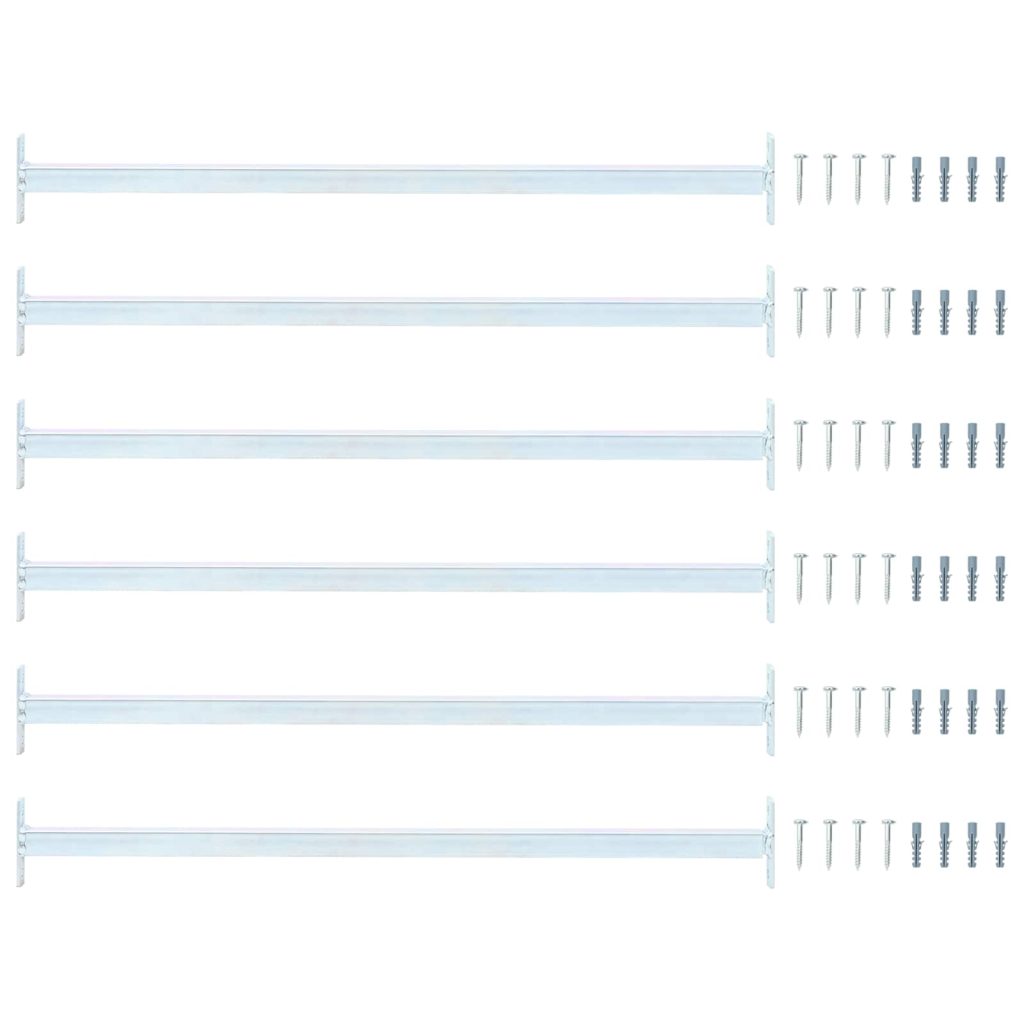 Säädettävä ikkunaturvarautio 6 pcs Hopea Teräs