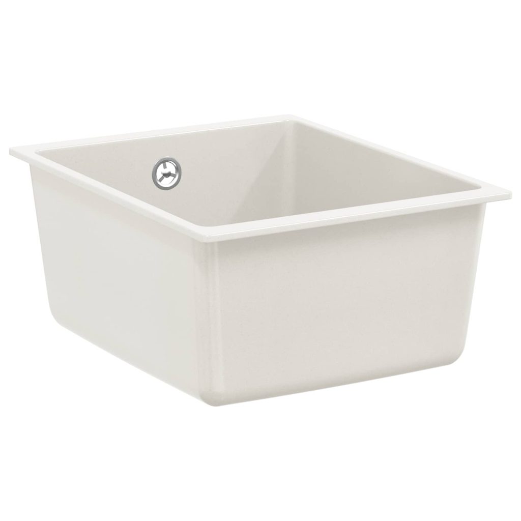 Allas Valkoinen 370 x 460 mm 80% kvartsia ja 20% hartsia