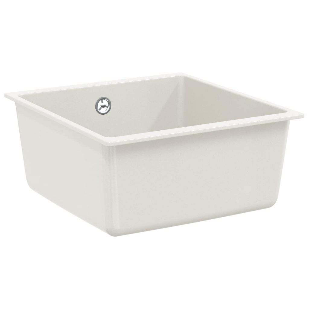 Allas Valkoinen 430 x 460 mm 80% kvartsia ja 20% hartsia