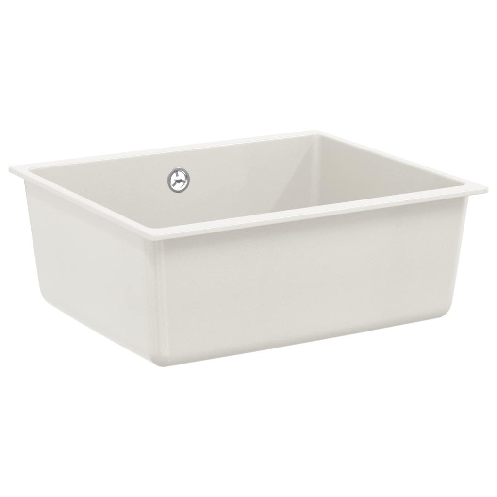 Allas Valkoinen 530 x 460 mm 80% kvartsia ja 20% hartsia