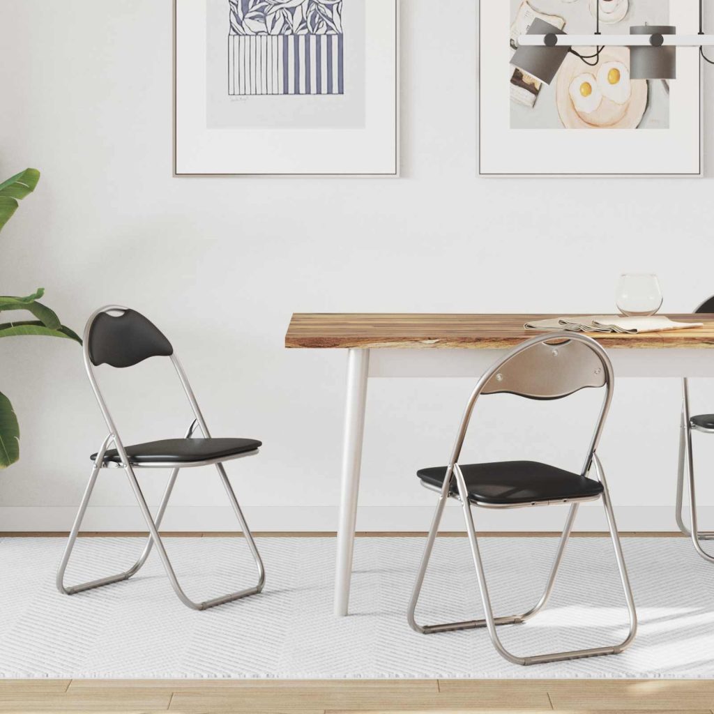 Kangasläppätuoli 2 pcs Mustat ja harmaa 48 x 43,5 x 81 cm