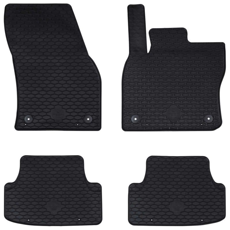 Auton matto 4 pcs Musta Istuin ATECA , Škoda KAROQ TPE