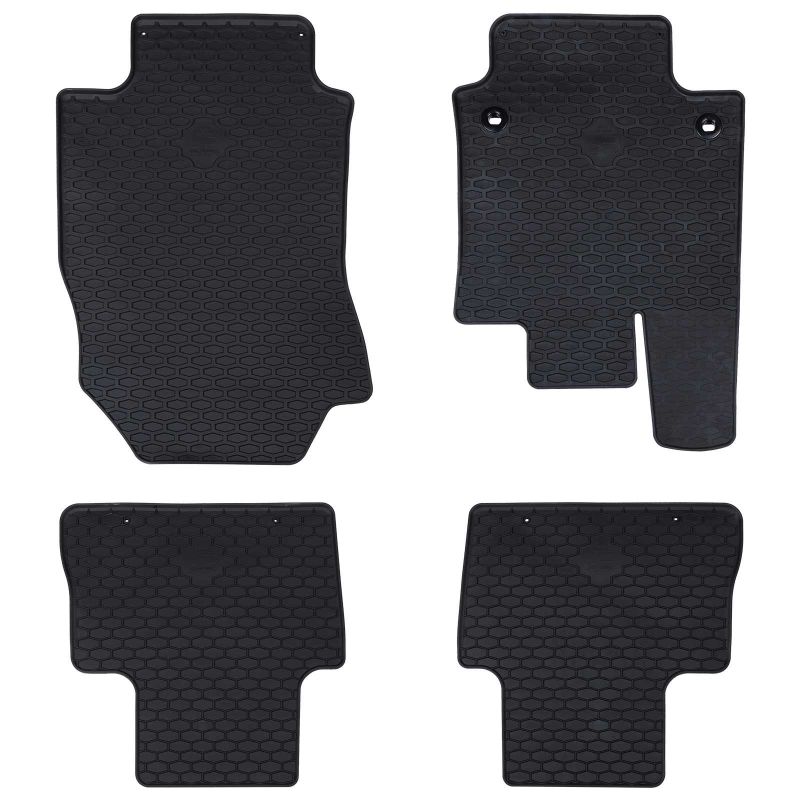 Auton matto 4 pcs Musta Kumi