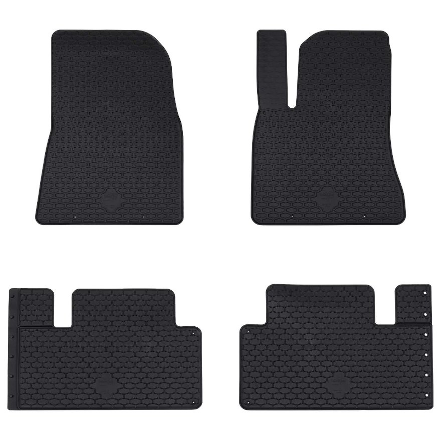 Auton matto 4 pcs Musta sopii Tesla MODEL 3 4D Takaluukku TPE