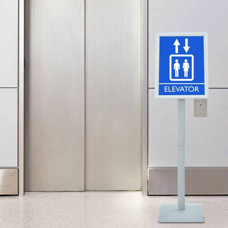 Pedestaali juliste teline Hopea 32,5 x 27 x 126 cm