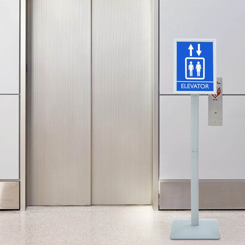 Pedestaali juliste teline Hopea 32 x 27 x 119 cm