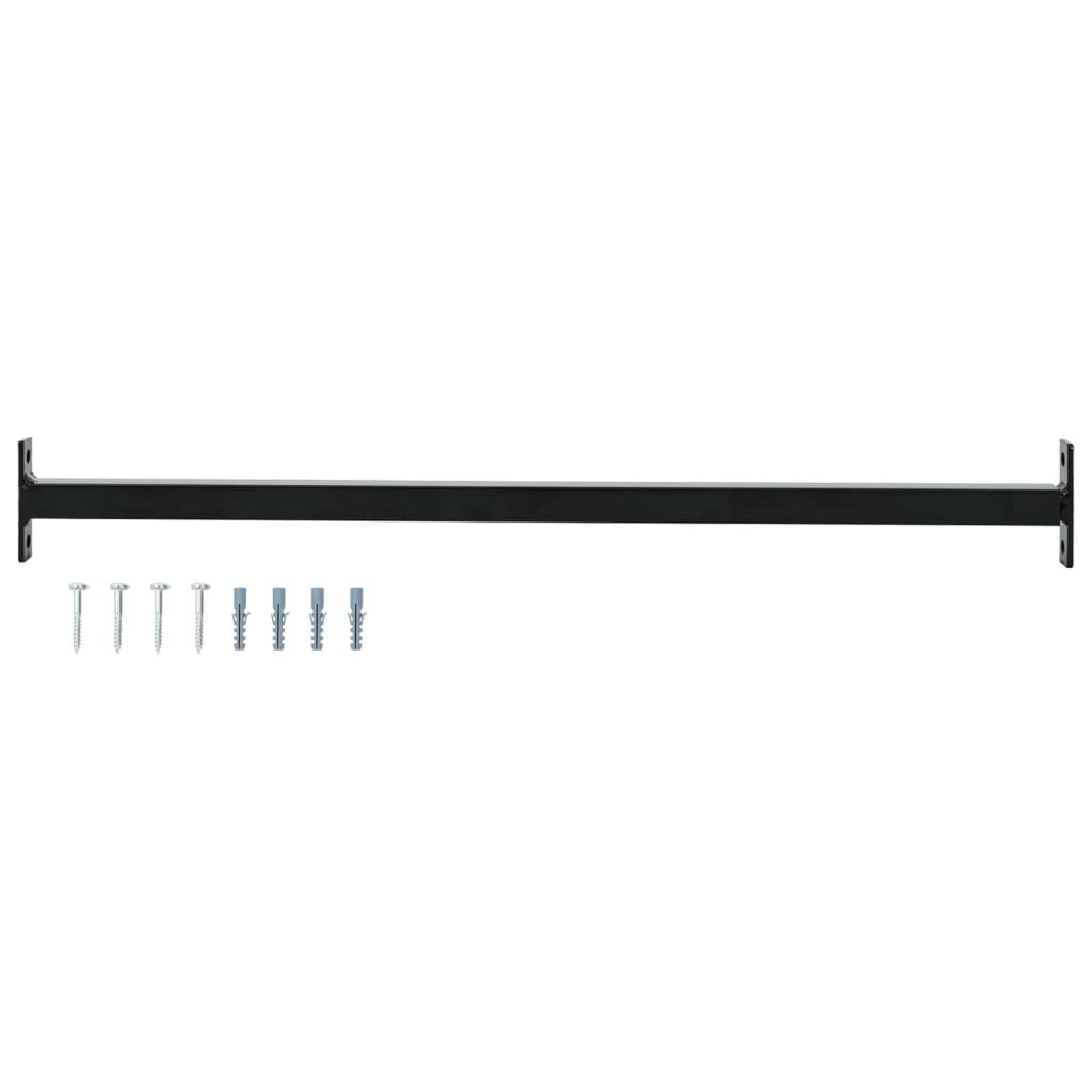 Säädettävä ikkunaturvarautio Musta 710 -1200 mm Teräs