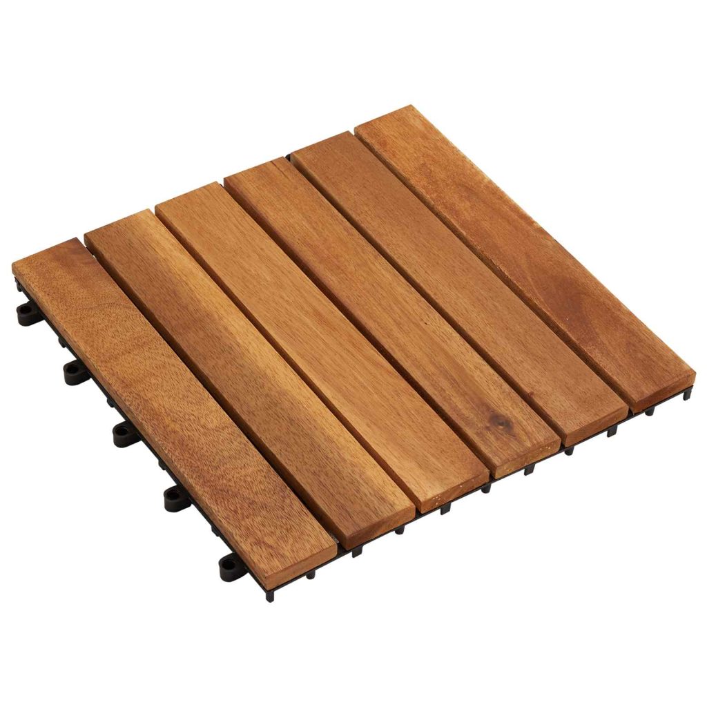 Laudat 10 pcs Ruskea 30 x 30 cm Akasiapuu