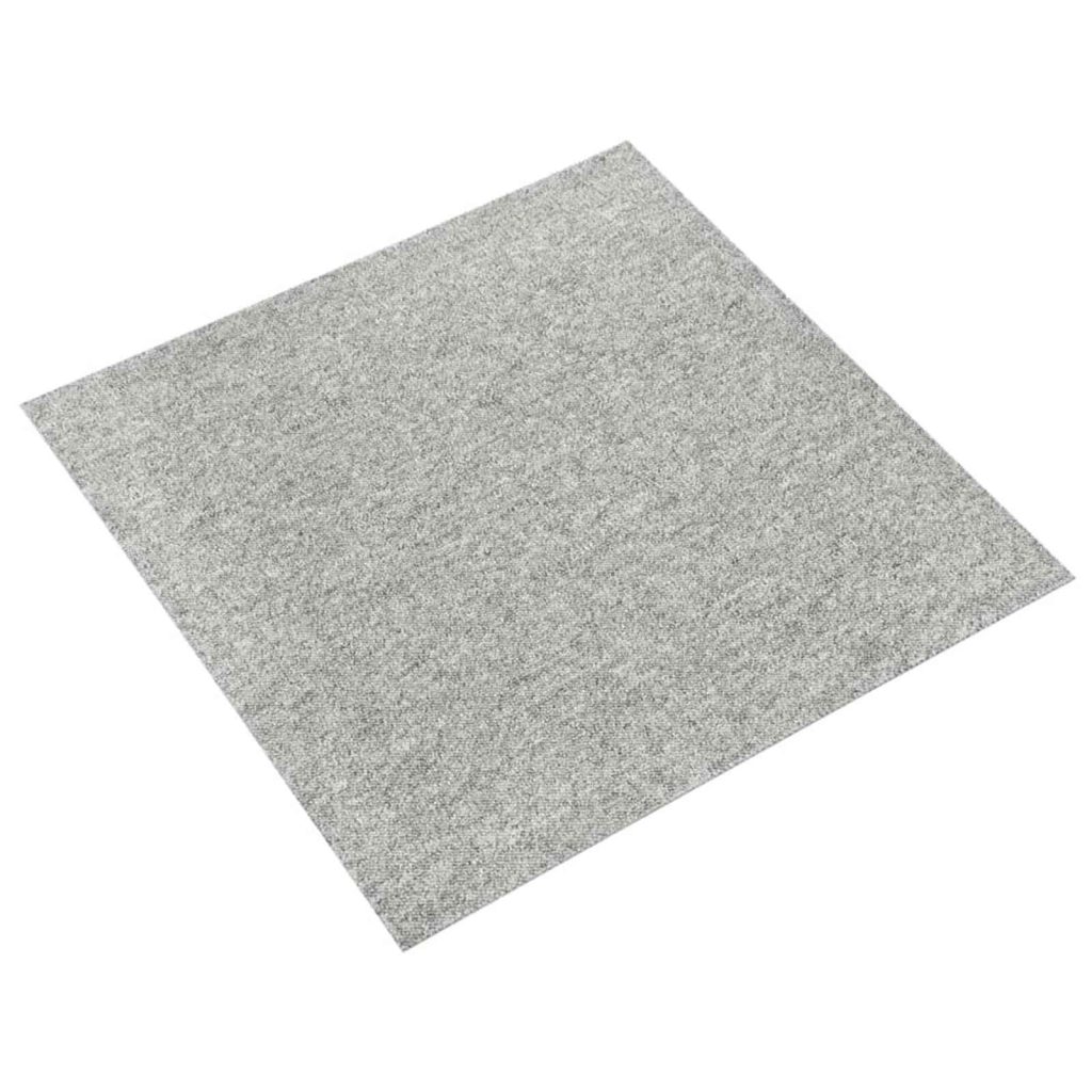 Matto 20 pcs Vaaleanharmaa 50 x 50 cm 100% polypropeeni