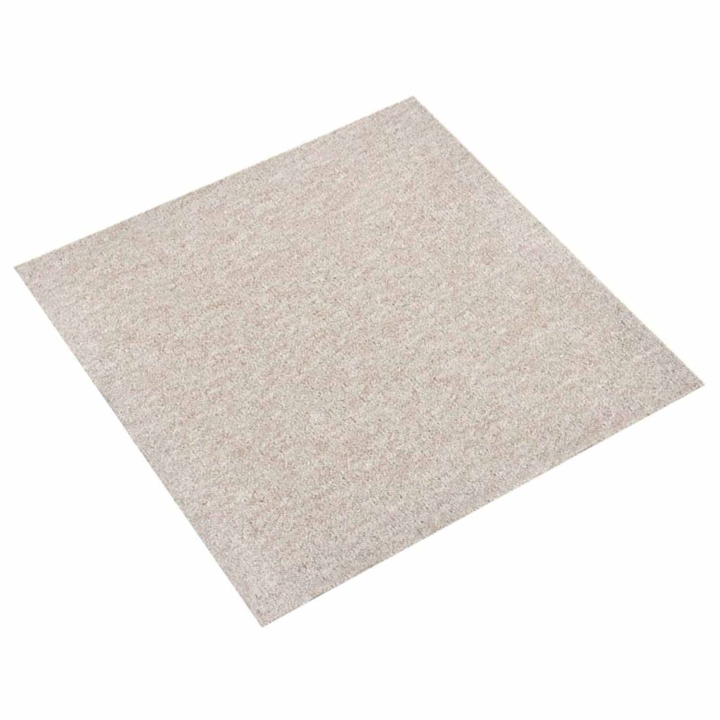 Matto 20 pcs Vaaleanbeige 50 x 50 cm 100% polypropeeni