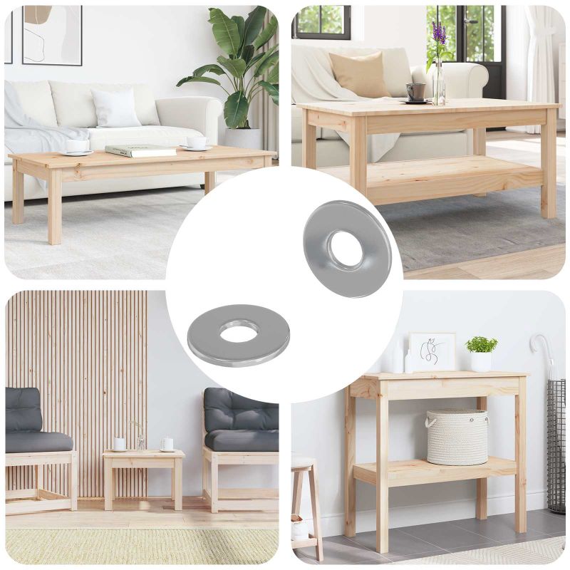 Mutterit 2 pcs Hopea 12 x 12 x 1,2 cm Rauta