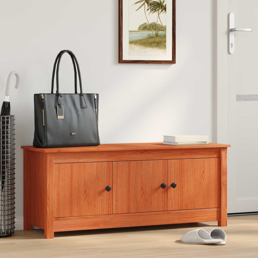 Kenkäkaappi Vahansävyinen Ruskea 110 x 38 x 45,5 cm