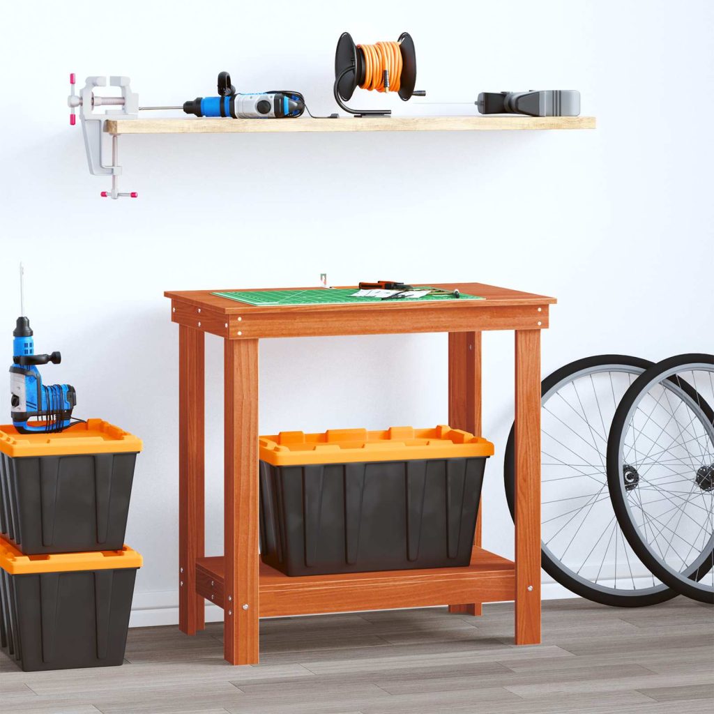 Työpöytä Vahansävyinen Ruskea 80 x 50 x 80 cm Massiivimänty