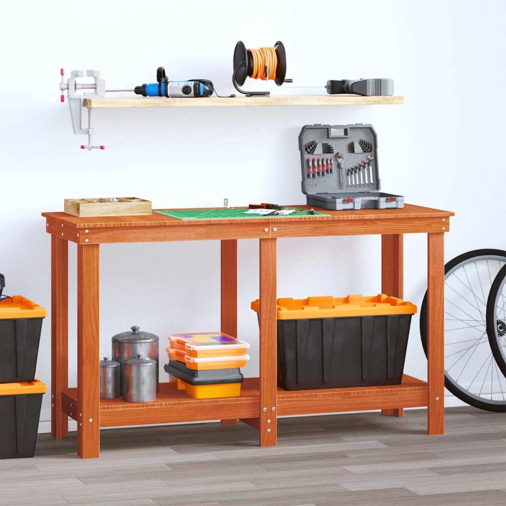 Työpöytä Vahansävyinen Ruskea 140 x 50 x 80 cm Massiivimänty