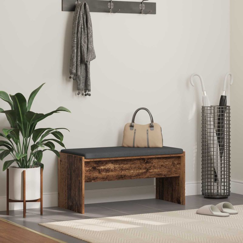 Halli penkki tyynyllä Vanha puu 83 x 38 x 40 cm