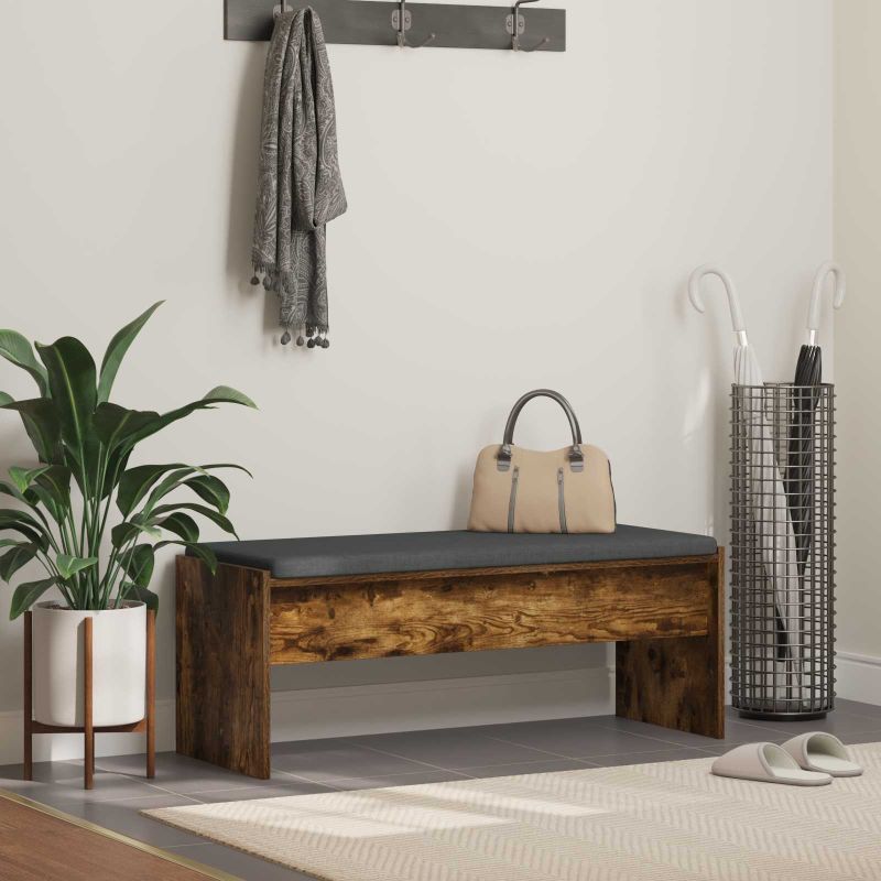 Halli penkki tyynyllä Savupähkinä 103 x 38 x 40 cm