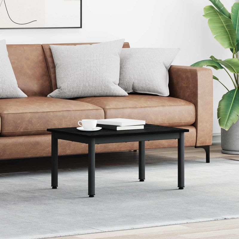 Sohvapöytä Musta tammi. 70 x 50 x 36 cm Tekninen puu