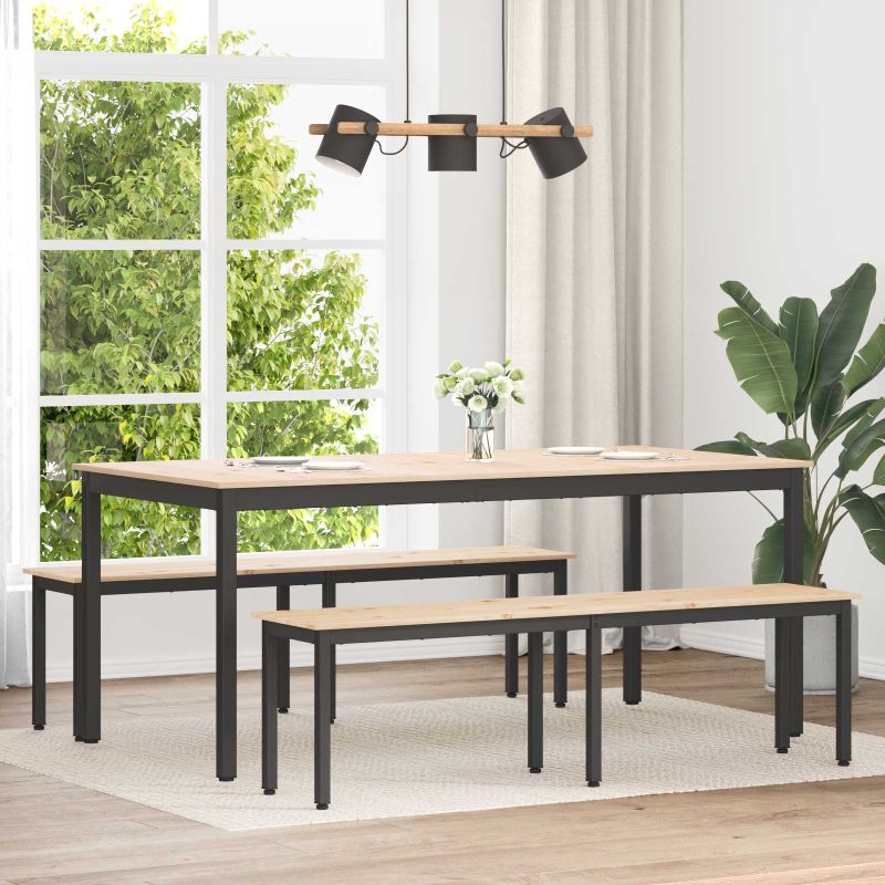 Penkki Luonnollinen 160 x 35 x 45 cm Massiivinen mänty