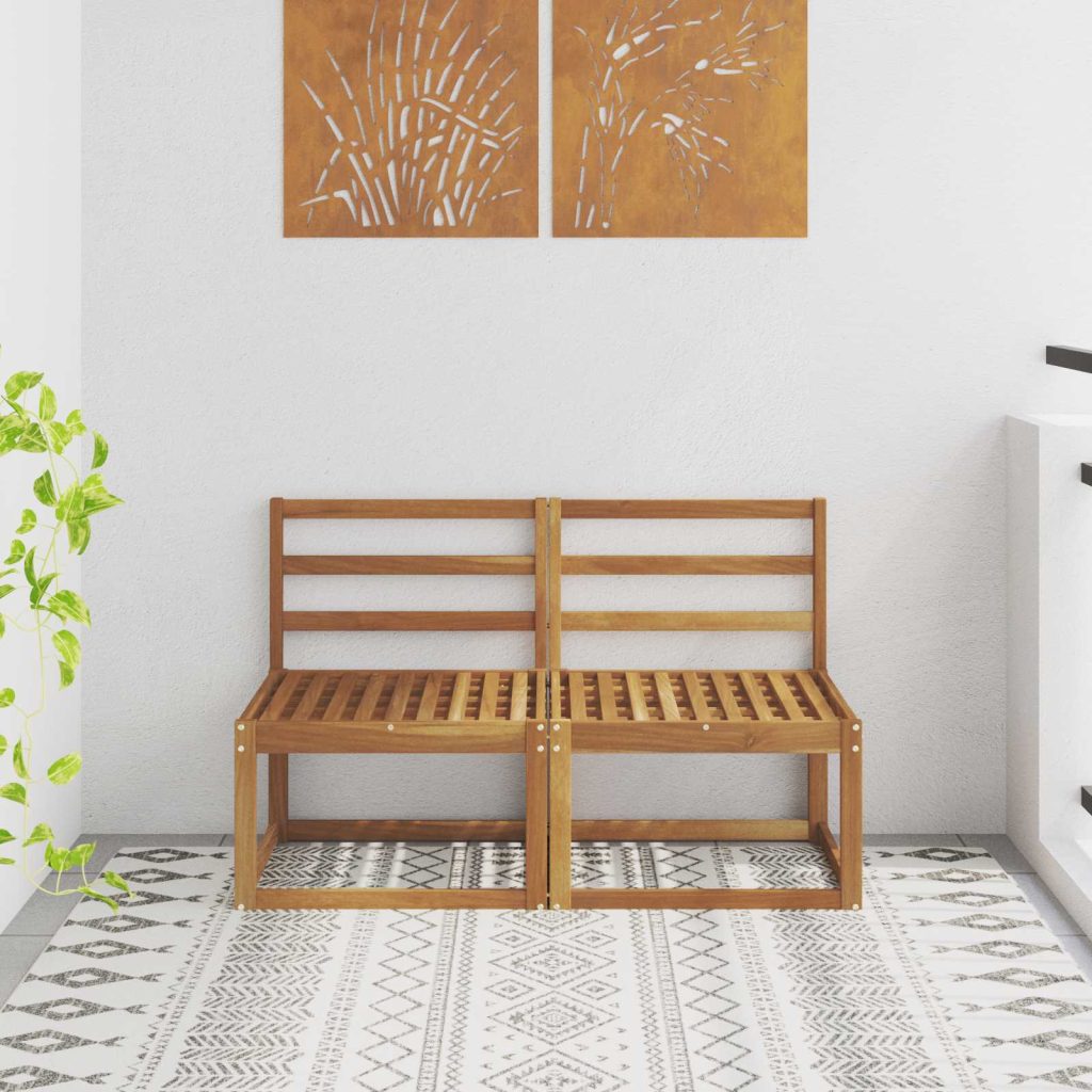 2 Kappale Ulkotilan keskisohva Tiheä akasiapuu Luonnollinen