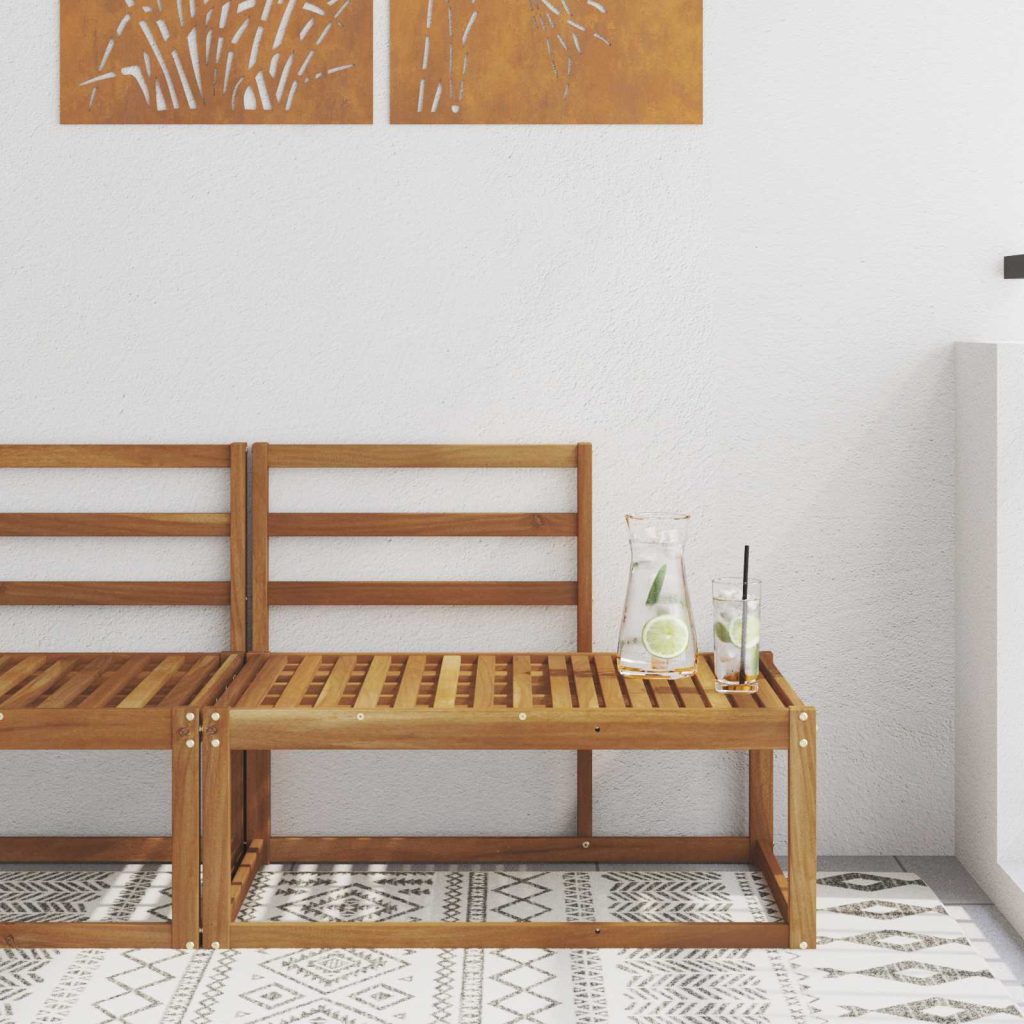 Ulkomoduulisohva Luonnollinen 91 x 63 x 73 cm Tiheä akasiapuu