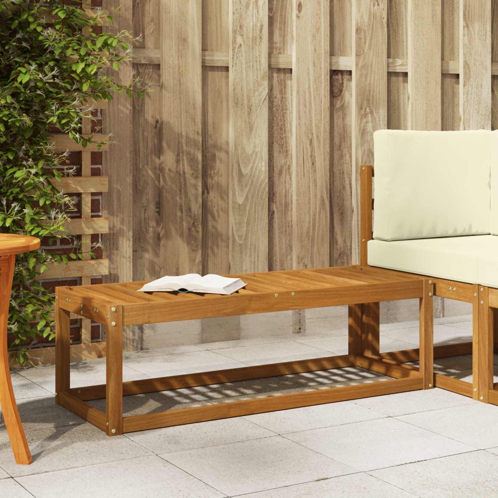 Ulkotuoli-penkki Luonnollinen 115 x 43 x 37 cm Tiheä akasiapuu