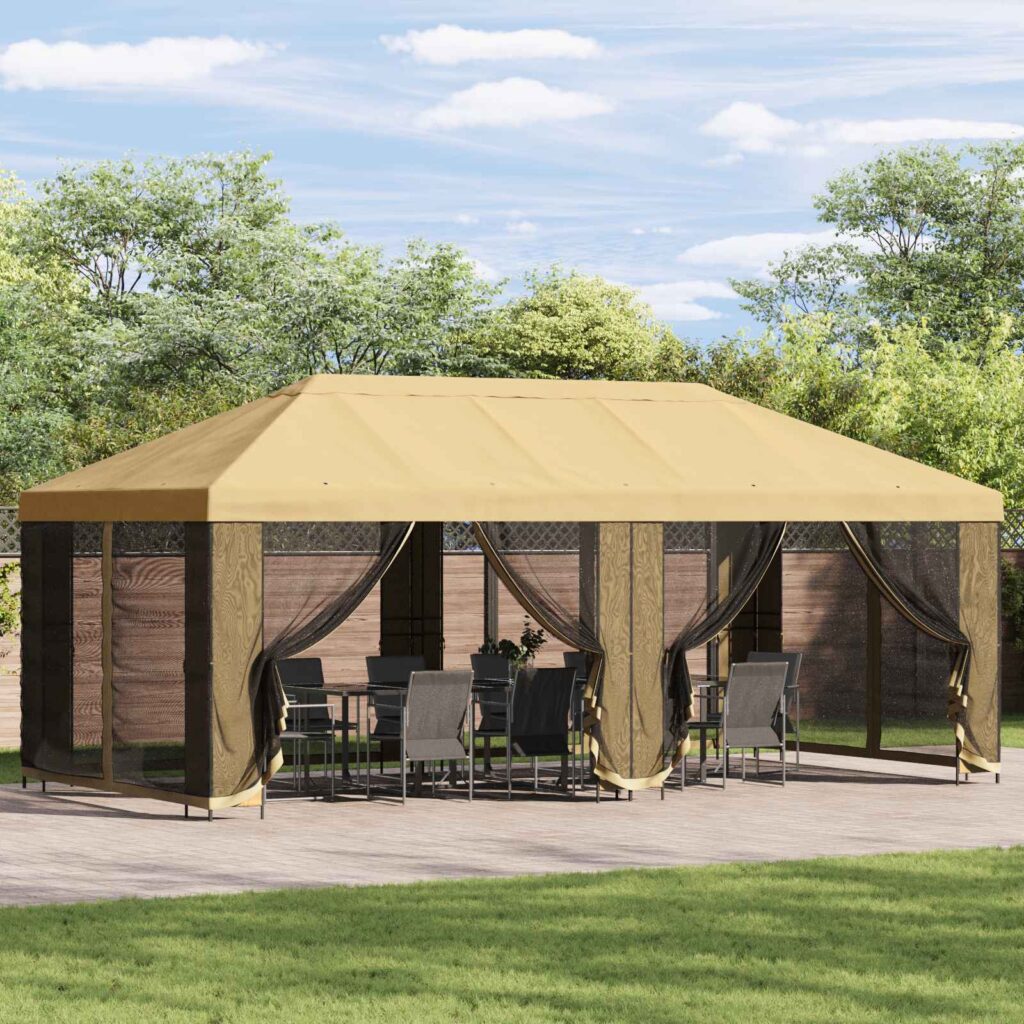Puutarhateltta 6 x 3 m Kerma Polyesteri ja teräs 190