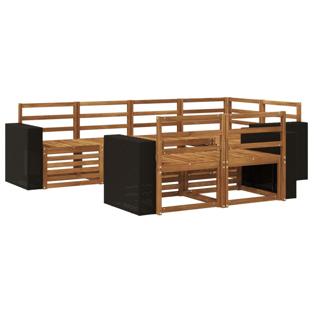 Kulmasohvasetti 7 pcs Luonnollinen