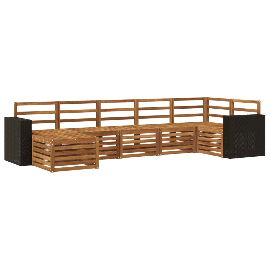 Kulmasohvasetti 7 pcs Luonnollinen