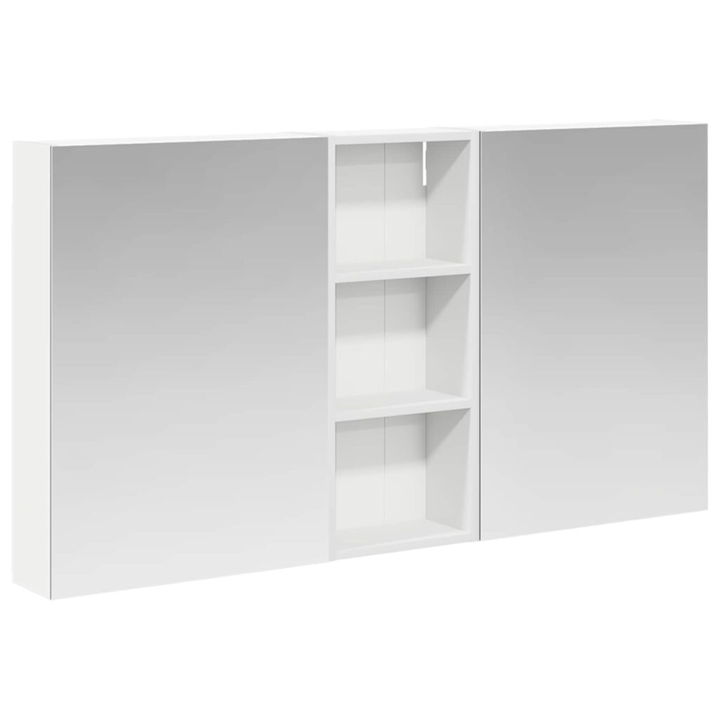 Kylpyhuoneen kaappisetti 3 pcs 130 x 14,5 x 70 cm Tekninen puu