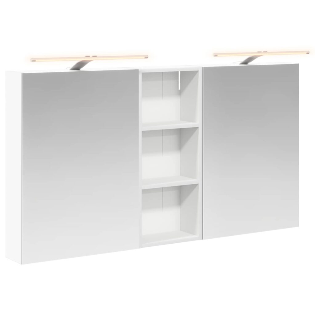 Kylpyhuoneen kaappisetti 3 pcs 130 x 14,5 x 70 cm Tekninen puu